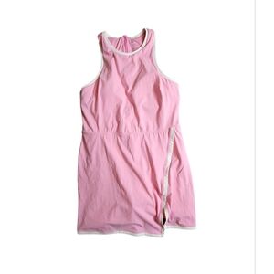 High-Neck Wrap Active Dress - All in Motion Pink L New